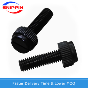Nylon Black PA66 Slotted Knurled <strong>Screw</strong> Plastic PC Hand Thumb <strong>Screw</strong> Bolt Precision M3 M4 M5 M6 M8 - Product Image 3