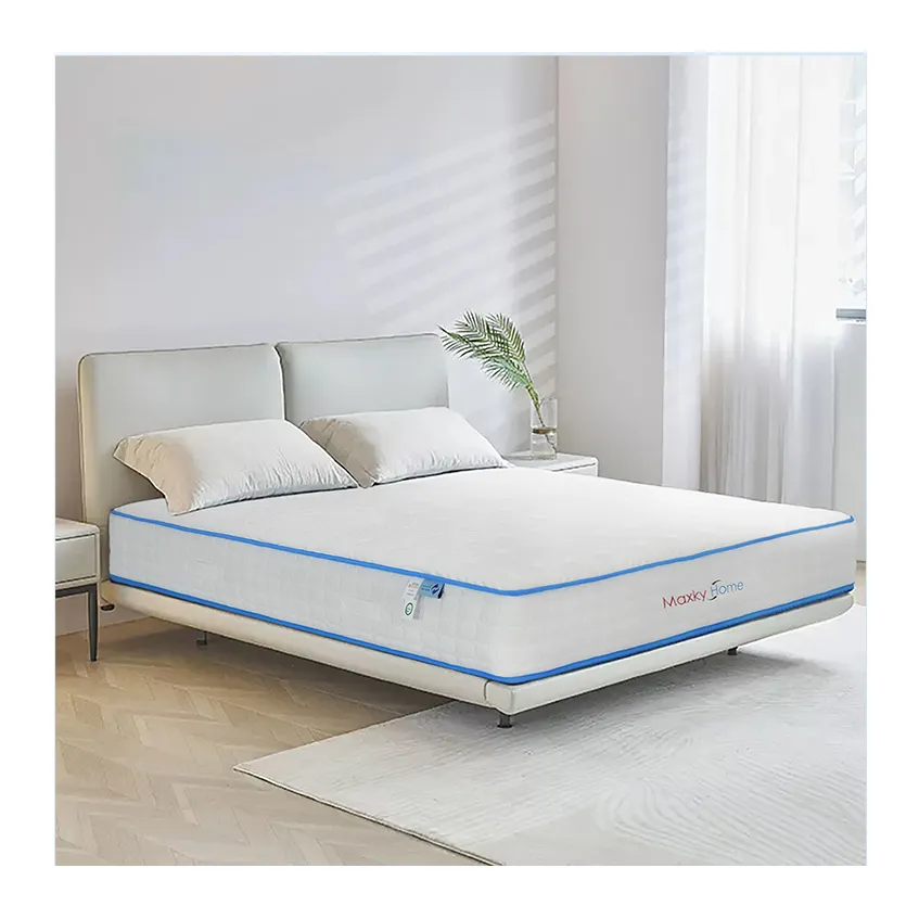 매트리스 럭셔리 퀸 킹 Matelas 12 인치 Tencel 패브릭 라텍스 스프링 메모리 폼 매트리스 상자 포함