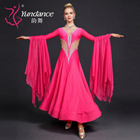 Robe de danse de salon sur mesure B-26127-2, standard international, haute qualité, pour femmes, pour compétition et spectacles.