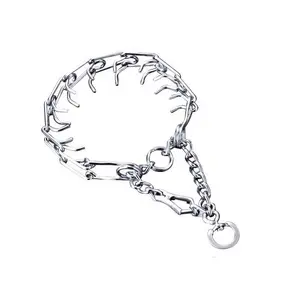 With Scissors Snap Hook Stainless Steel Sustainable Eco Friendly Spike Chain Dog Training Collars