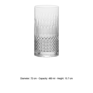 Vaso para Bebidas Luigi Bormioli Diamante 48 cl, Altura 15.7 cm, Diámetro 7.2 cm - Product Image 3