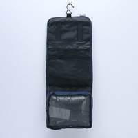 Kit d'articles de toilette pour hommes, sac de toilette durable, multi-dimensionnel, brodé au point de croix, avec séparateurs de compartiments multiples et système de suspension