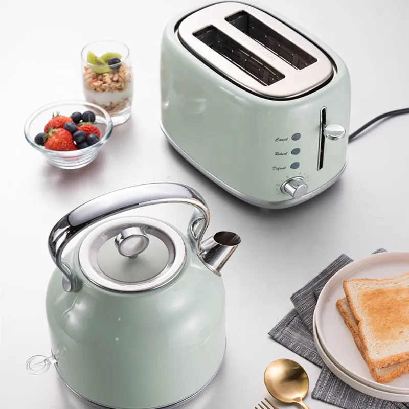2019 el más nuevo multifunción cocina pequeños electrodomésticos hervidor de agua y tostadora conjunto