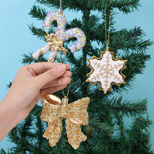 Venta al por mayor nuevo árbol de Navidad decoración 3D copo de nieve fiesta suministros Navidad colgantes hogar vacaciones decoración Props - Product Image 3