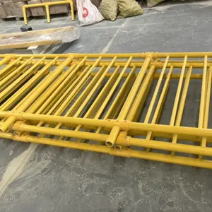 Tahan korosi pultruted FRP/GRP pegangan serat kaca plastik pagar pembatas sistem tangga dengan fitting