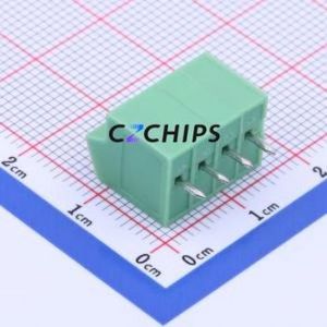 KF250NH-3.5-4P Spring Terminal Block Through hole Component (THT),P=3.5mm Connector 1x4P 3.5mm Green 4P - Product Image 2