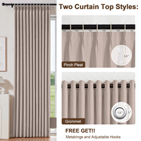 Cortinas de Terciopelo de Alta Precisión Premium, Hechas a Medida, con Bloqueo Total de Luz, para Sala de Estar, Dormitorio y Decoración de Hotel