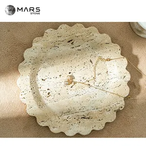 Modern Marble Stone Serving Tray Travertine Trays Special Jewelry Natural Marble Jewelry Display Home Serving Plate