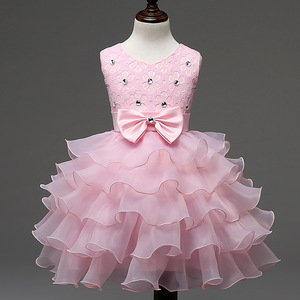 Compra Directa en China, Boutique Infantil, Ropa de Niña, Vestido de Tul sin Mangas, Elegante, para Fiesta de Verano, Boda - Product Image 2