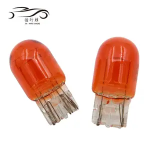 Clignotant led pour voiture, lampes halogène T20, feu arrière au xénon, ampoules de batterie en verre transparent, 7443 3157 3156