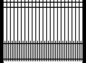 Encuentra un icono similar: Valla exterior de hierro forjado con tubo metálico soldado, galvanizado negro y recubierto en polvo, usada y certificada. - Product Image 2