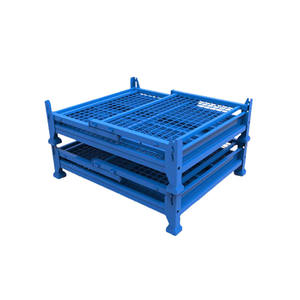 מחסן סופרמרקט מתכת רשת מיכל מתכת stackable כלוב - Product Image 3