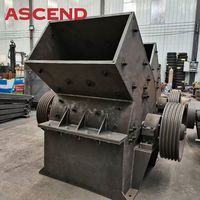 Broyeur à marteaux PC600x400/PC800x600, capacité 30t/h, pour verre, calcaire, granit, utilisation minière, longue durée de vie, moteur AC