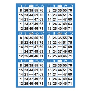 Bingo Card Manufacturer Customized Design Fast Printing High-Quality Paper <b>Sheet</b> - Product Image 4