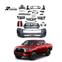 Kit de conversion de ramassage pour Hilux Vigo 2005-2015 mise à niveau vers Revo 2021 + Kit de pare-chocs avant lifting pour Kit de carrosserie de mise à niveau Vigo