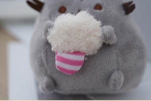 12cm pusheens Mèo sang trọng <span class=keywords><strong>Keychain</strong></span> phim hoạt hình pusheens linh vật mềm Thú nhồi bông Mèo sang trọng Mặt dây chuyền trang trí cho trẻ em Quà tặng - Product Image 2