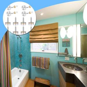 LECHEN 20 sets spiegelschroeven gepolijste dopafdekkingen decoratieve spijkers ringen meubelbeslag CNC & voor machinaal bewerkt - Product Image 4