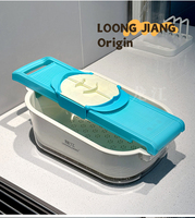 Keuken Groentewasmand Plastic vergiet Kom Fruitafvoerzeef Multifunctionele gootsteenafvoerbak Handmatig vaatwasmachinebestendig