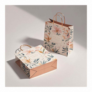 Sac en papier à provisions de vêtements de luxe avec logo personnalisé de haute qualité avec impression exquise - Product Image 6