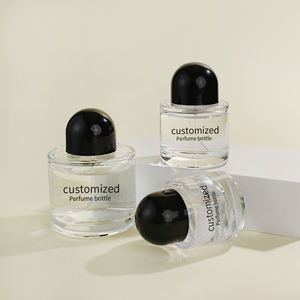 Flacon de parfum vide en verre cylindrique rond en gros, emballage transparent, flacon d'huile essentielle, flacon de parfum 30ml 50ml 100ml - Product Image 1