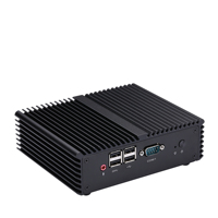 Qotom PC industriel Celeron 3217U processeur double cœurs 1.8GHz VGA conception sans ventilateur Mini PC