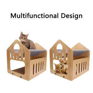 Hot Sale Doppeldecker Cat <span class=keywords><strong>House</strong></span> Cat Scratching Board Karton Custom ized Pad - Product Image 6