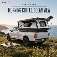 Coque de camping rigide pour pick-up avec fenêtre coulissante arrière