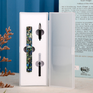 MAJOHN N8 الأخضر الراتنج قلم حبر تراجع القلم الكبار الطلاب الكتابة الخط اللوحة ، فيلم Hooking ، الزجاج غمس القلم صنع في الصين - Product Image 2