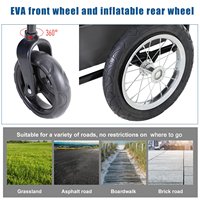 Poussette-vélo pliable pour enfants, remorque pour deux enfants jumeaux