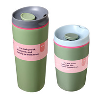 Gobelet à paille de voyage sportif moderne de marque, en acier inoxydable à double paroi isolé 304, vente en gros de gobelets à café