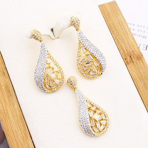 Boucles d'oreilles tendance plaquées or rose, coquille d'ormeau bleue, forme goutte d'eau, cristal en zircon cubique, luxe pour femmes, haute qualité - Product Image 5