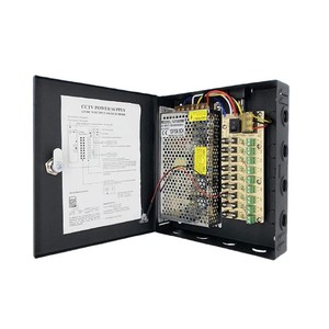 CCTV Power Supply Box <b>12V</b> 10A 9 Channel Output Centralized Surveillance LED <b>Switching</b> Power Transformer Metal IP65 Waterproof - Product Image 1