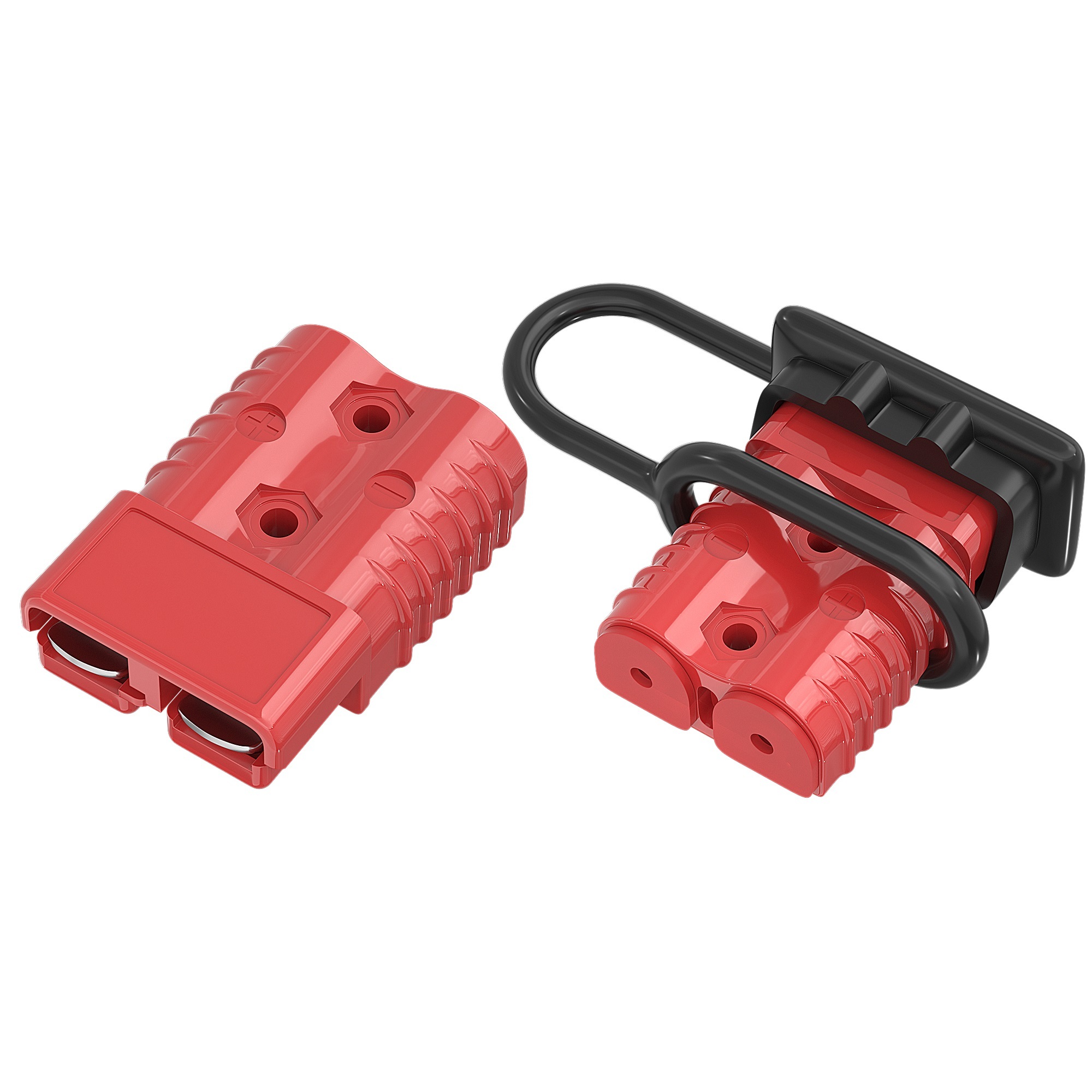 4 Connecteurs Anderson 175A - Pour Batterie Camping-car, Voiture Et Treuil | Poignée Et Cache-poussière