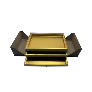 Sang Trọng Cá Sấu Da Giấy Đặc Biệt Nam Châm Hộp Đồ Trang Sức Biểu Tượng Tùy Chỉnh In Cứng Nhắc Dập Nổi Cho Vòng Cổ Chèn Chủ Thiết Kế - Product Image 4