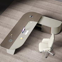 Bureau de direction moderne en bois de luxe, vente en gros directe d'usine, design de table de bureau pour manager