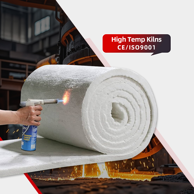 Manufacturer 1260C Ceramic Fiber Blankets 6-50mm Ceramic Fiber Insulation For Industry Kiln