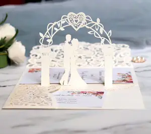3D Новый дизайн пригласительная открытка свадебное приглашение