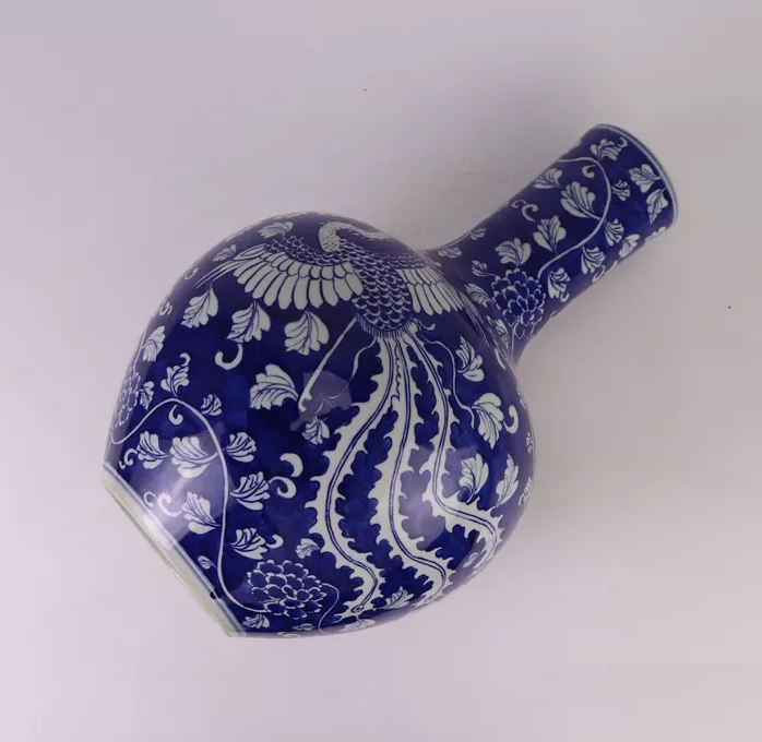 中国古董手绘青花龙凤图案陶瓷球状花瓶| Alibaba.com