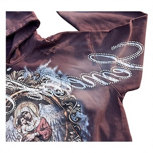 เสื้อฮู้ดดี้สั่งทำพิเศษ ผ้าฝ้าย 100% ทรงโอเวอร์ไซส์ ปักลายสไตล์วินเทจ คุณภาพพรีเมียม สไตล์สตรีทแฟชั่น ใส่ได้ทุกวัน ลำลอง ใหม่ เสื้อฮู้ดดี้ผู้ชาย - Product Image 2