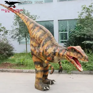 Amusement Theme Park Equipment Realistic Animatronic Dinosaur Costume For Sale