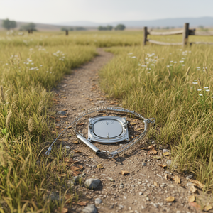 421 Steel Spring <strong>Trap</strong> for Wild Boar &amp; Rabbit 4mm Dia Solid State Wire Rope Replacement Nuts Essential Farm Hunting Decoy - Product Image 1