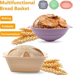 Panier à pain en silicone pliable et résistant à la chaleur, personnalisé, pour la fermentation du pain - Product Image 2