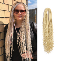 Estensioni Dreadlock Dreadlock 24 pollici Dreadlock Dreadlock Dreadlock fatti a mano Hippie sintetici