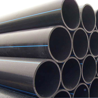 Tuyau rigide d'alimentation en eau d'irrigation en polyéthylène PE DN63mm 70mm 80mm 90mm 4 bars, tuyau sanitaire HDPE