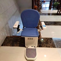 Elevador de Escaleras Eléctrico Plegable, Capacidad de Carga de 150 kg, Elevador de Escaleras para Discapacitados con Cinturón de Seguridad / Elevador de Escaleras Recto o Curvo