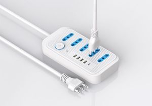 Multipresa 220 Volt con 5 Prese e 4 Porte USB, Prolunga Retrattile con Porta Type-C, Prese per <span class=keywords><strong>Bagno</strong></span> - Product Image 6