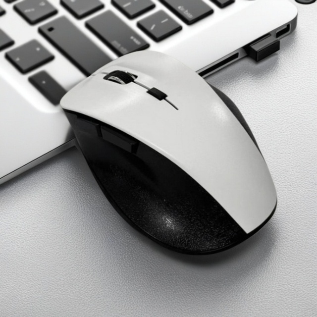 2.4G Wireless Mouse Silent Click Ergonomic Design Long Battery Life for Laptop PC