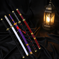 11 modèles d'épées en bambou très vendues, style japonais, Luffy Zoro, épées d'anime, armes, accessoires de cosplay, armes à feu et armes réelles