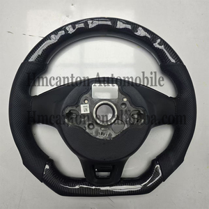 Nuevo Producto Mejorado, Volante Deportivo de Cuero Perforado y Fibra de Carbono para <span class=keywords><strong>Volkswagen</strong></span> VW Passat <span class=keywords><strong>Golf</strong></span> 7 - Product Image 6