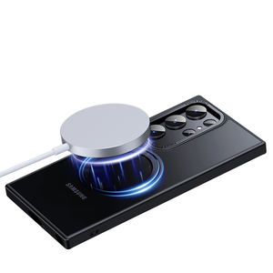 <span class=keywords><strong>Coque</strong></span> de téléphone magnétique à rotation 360 pour Samsung Galaxy S23 Ultra S21 Plus <span class=keywords><strong>S22</strong></span> Porte-anneau <span class=keywords><strong>Coque</strong></span> <span class=keywords><strong>transparente</strong></span> givrée - Product Image 4